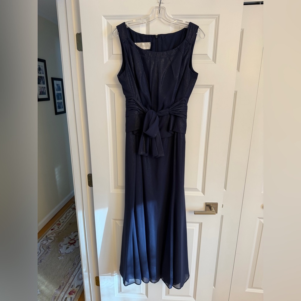 David's Bridal Navy Maxi Dress